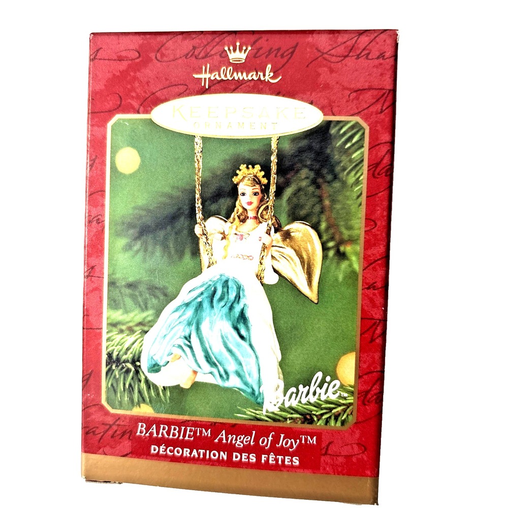 Barbie Angel of Joy Barbie 2000 Hallmark Ornament NIB